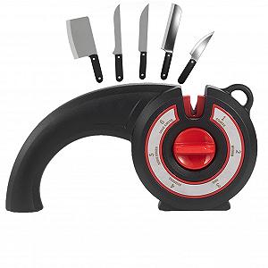 Точилка для ножей и фрез ручная с регулировкой угла черная - Фото 1