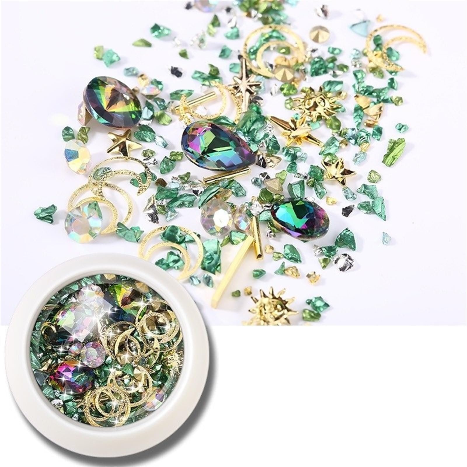 Набор для ногтей Стразы для ногтей 6 коробок Разные формы, фото №3