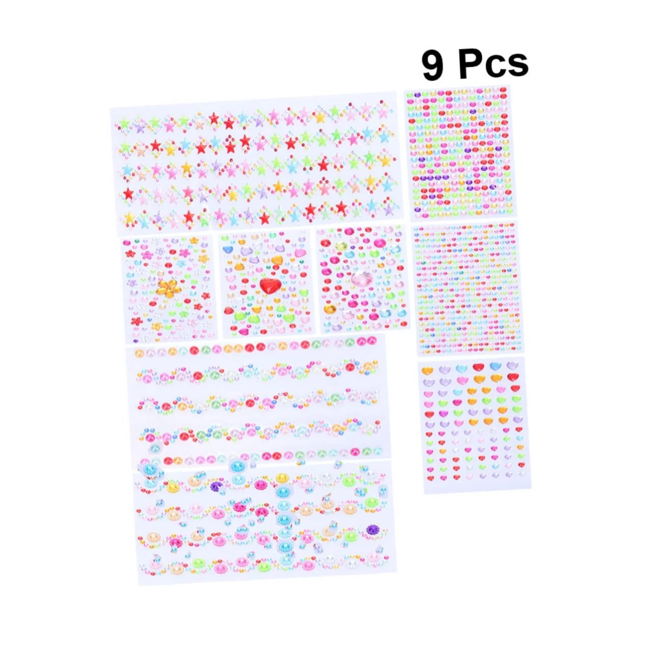 Стразы Акриловые Lurrose 18 листов для творческих проектов, фото №8