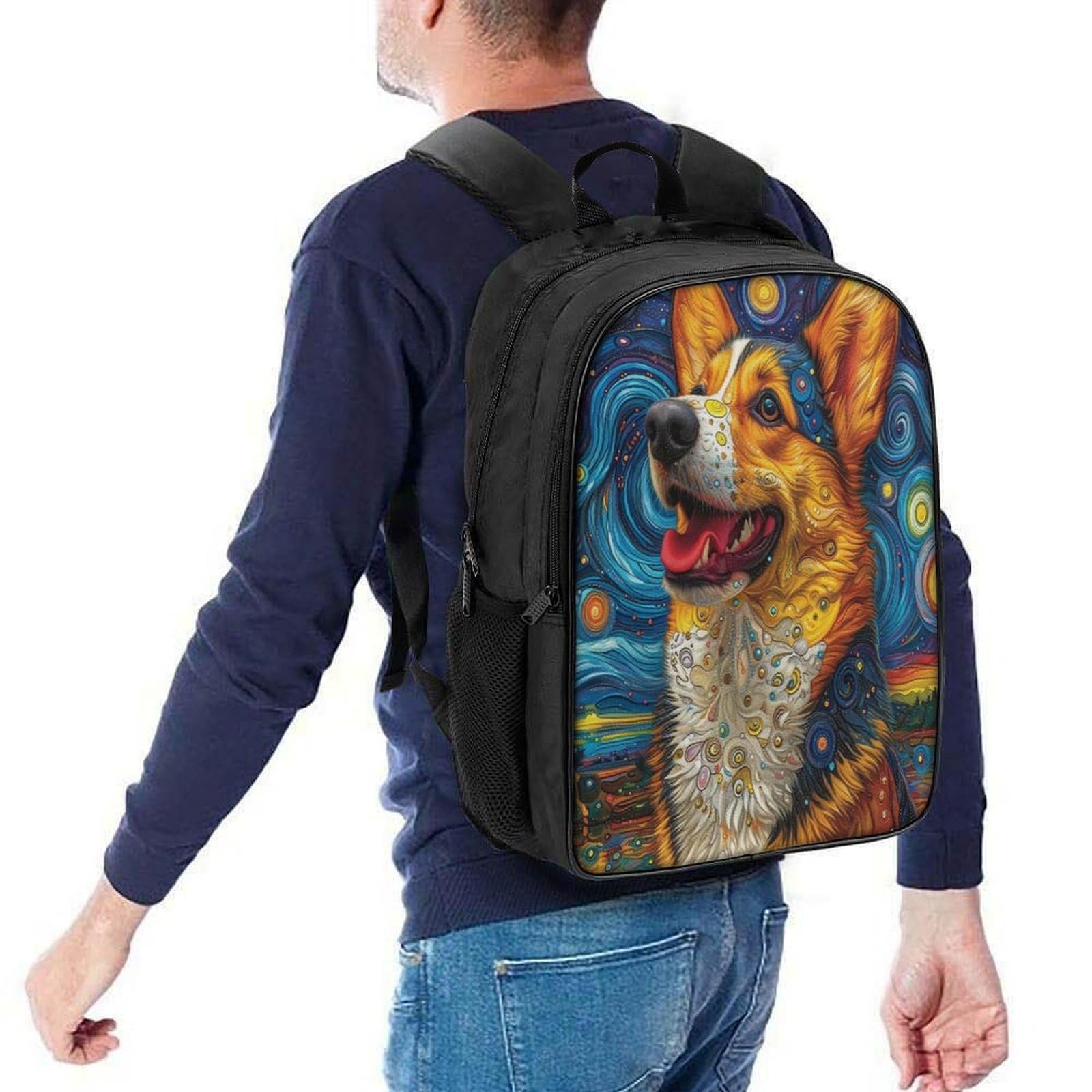 Рюкзак RSIUUODNF Corgi 3D, 40x28x16 см, фото №5