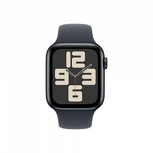 Смарт-годинник Apple Watch SE (2nd Generation) GPS 44мм Алюмінієвий корпус Midnight, спортивний ремінець Midnight (S/M) synthetic.ua - Фото 1