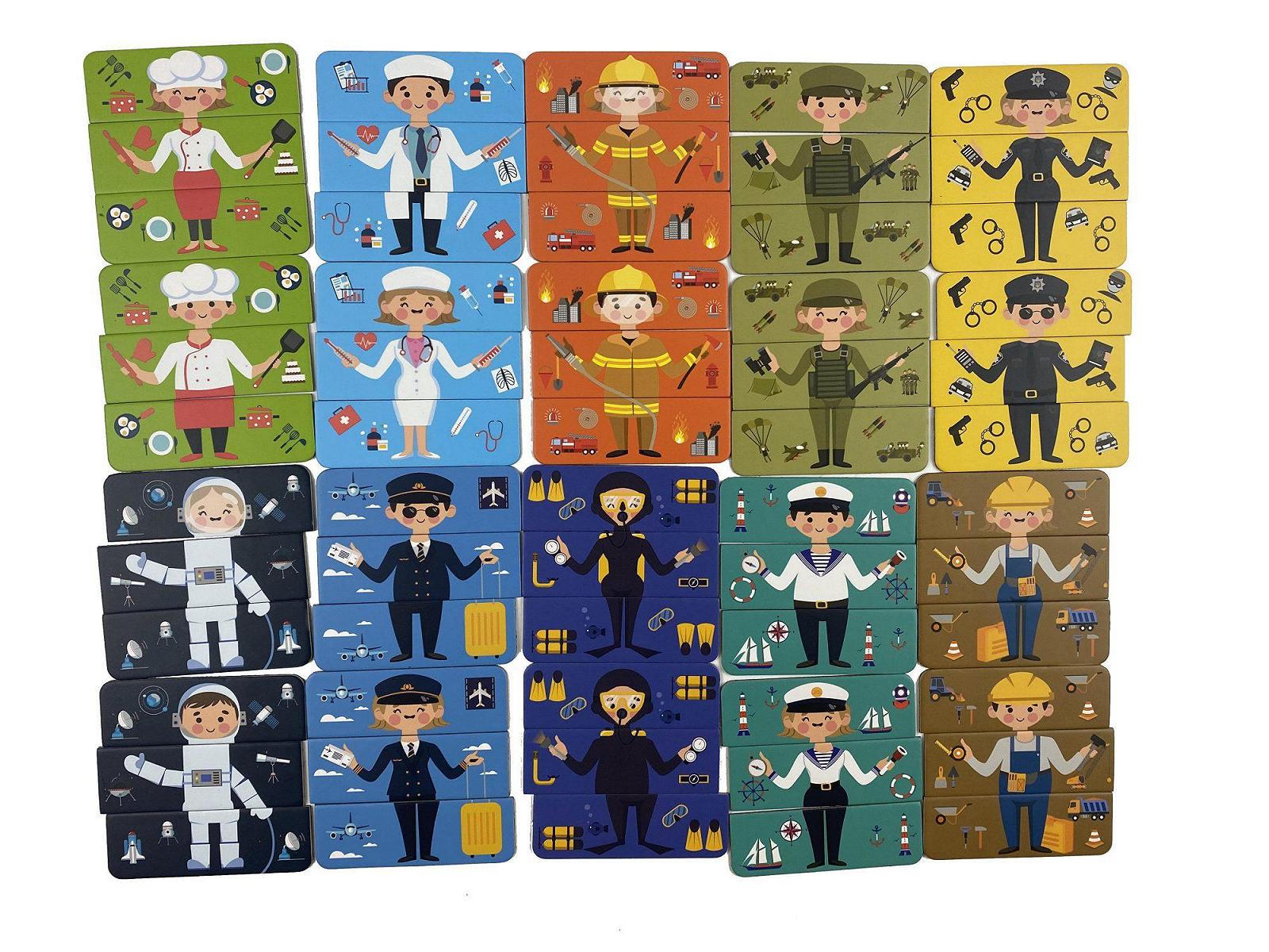 Набір пазлів на магнітній основі Професії 2D3D 2D3DNU2110, фото №1