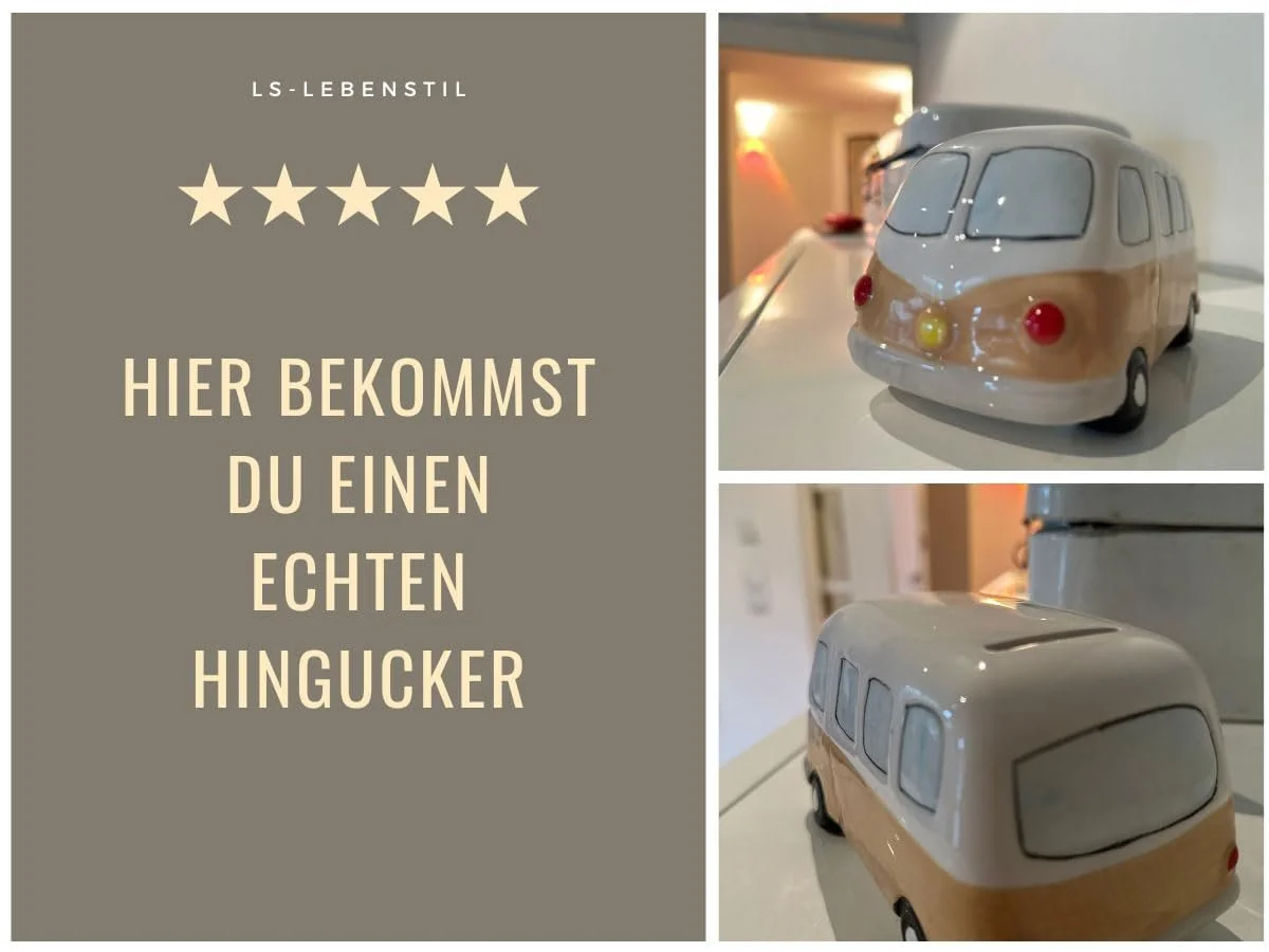 Скарбничка LS-LebenStil Retro Mini Bus керамічна доломітова, фото №6