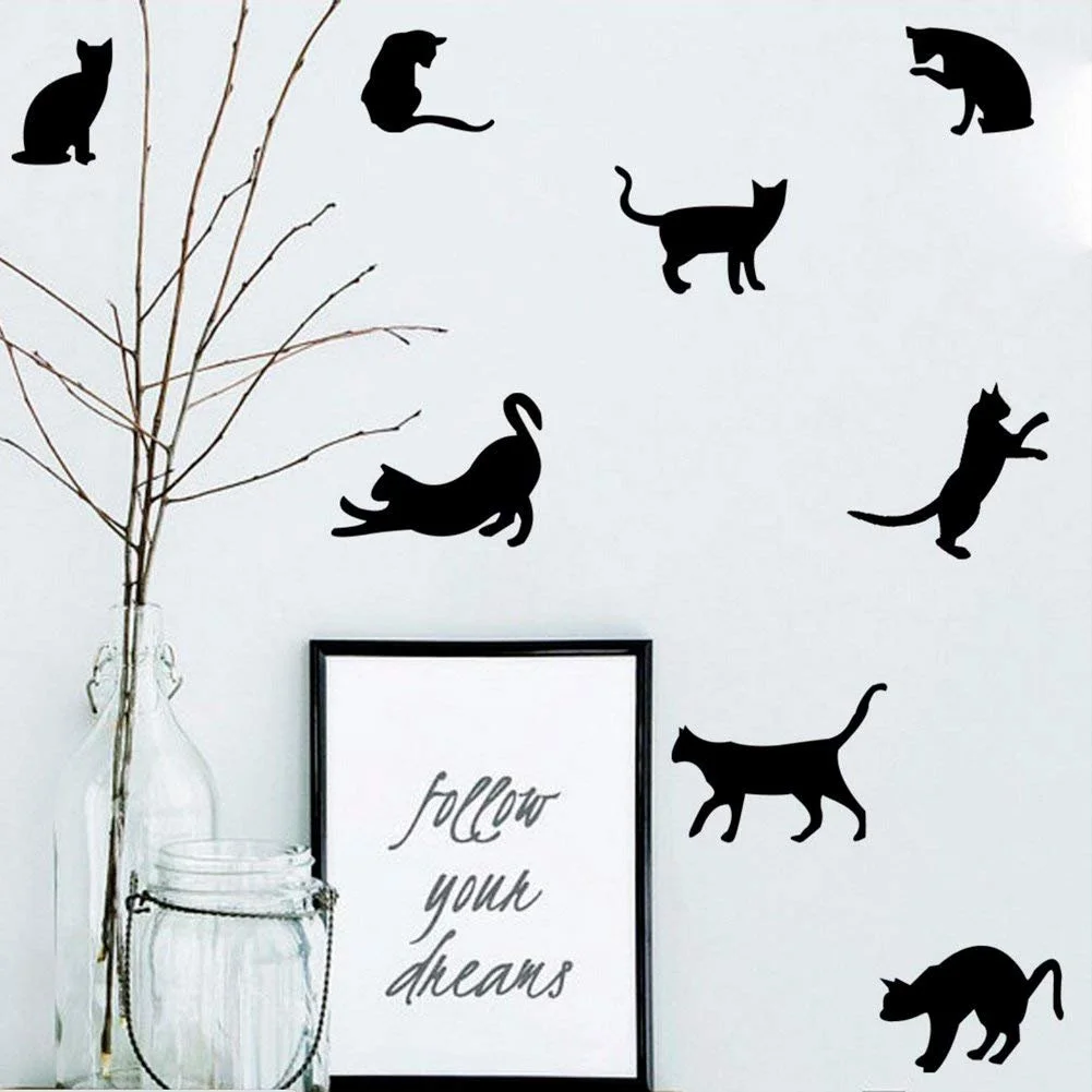Наклейка на стіну Kofun Quote Cats Вінілова Black, фото №2 Наклейка на стіну Kofun Quote Cats Вінілова Black, фото №2