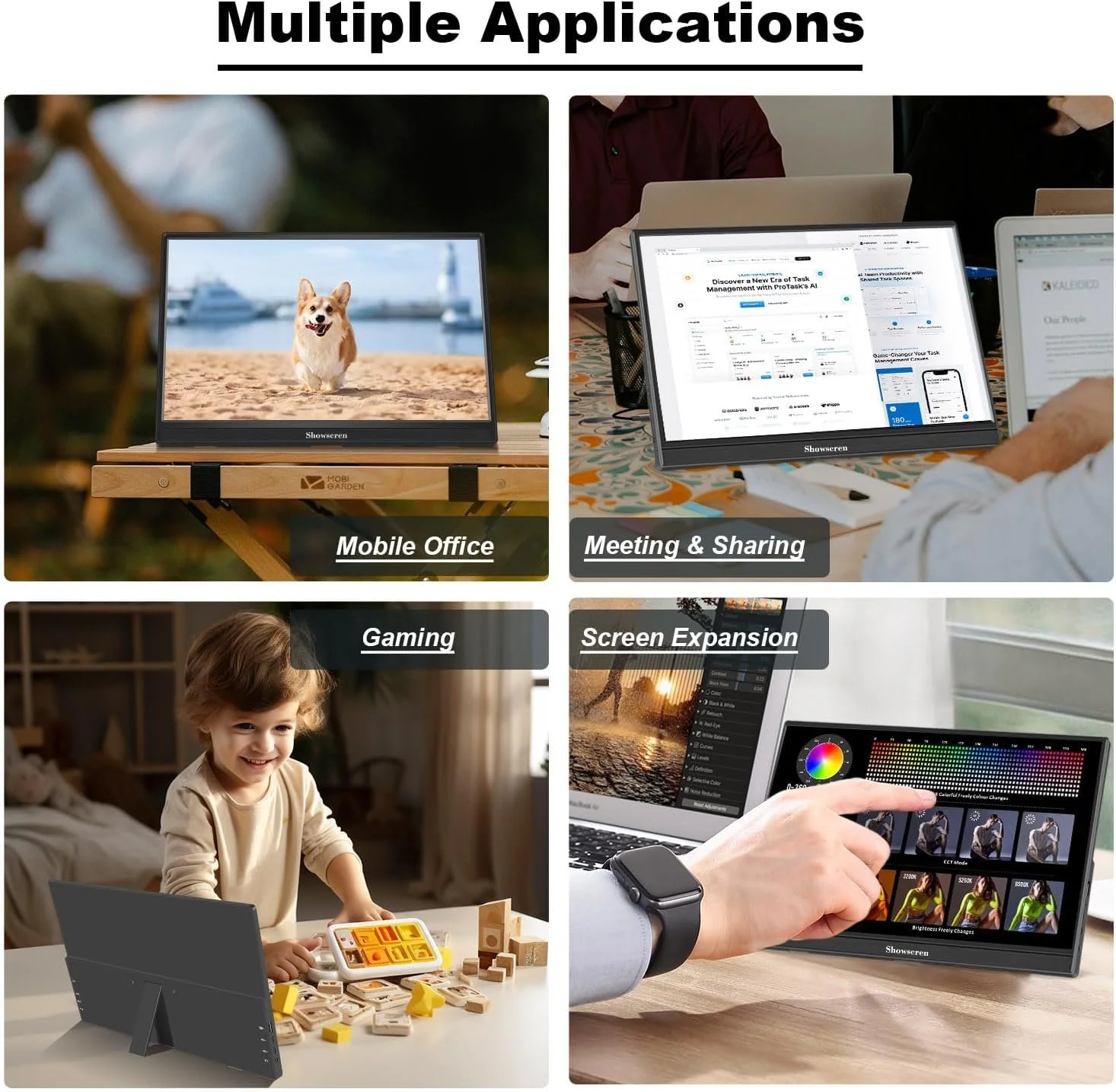 Монитор портативный сенсорный 15.6" Showscren HD-156 Full HD IPS 60 Гц, фото №4 Монитор портативный сенсорный 15.6" Showscren HD-156 Full HD IPS 60 Гц, фото №4