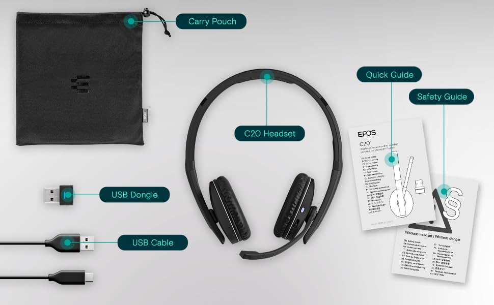 Беспроводная гарнитура EPOS C20 Series, фото №4