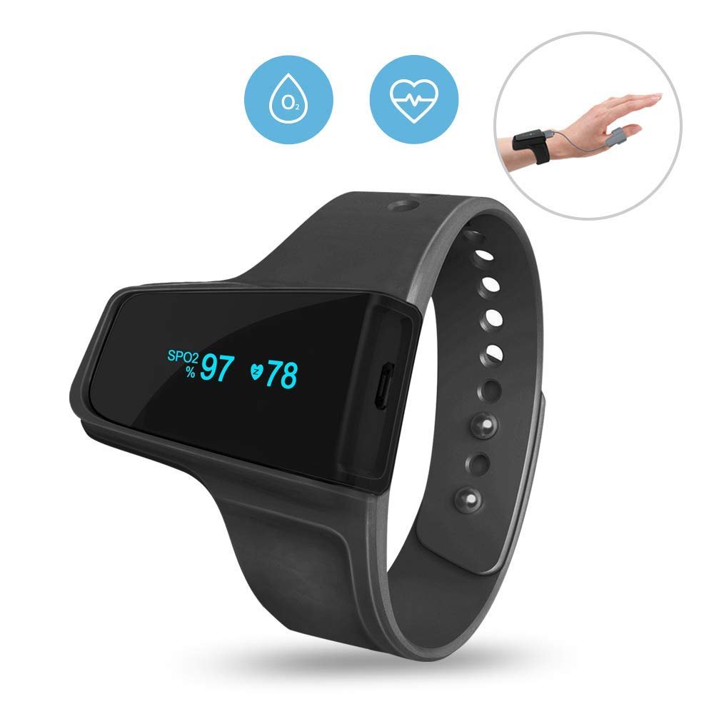 Портативний монітор сну та пульсоксиметр Viatom Checkme O2 Чорний, фото №2 Портативний монітор сну та пульсоксиметр Viatom Checkme O2 Чорний, фото №2