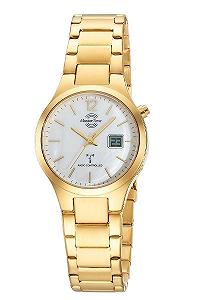 Часы Кварцевые Женские Master Time MTLA-10916-71M Аналоговые Цифровые Ремешок из нержавеющей стали, золотой, Современные - Фото 1