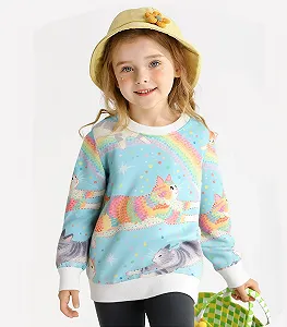 Світшот DHASIUE для дівчат, з довгими рукавами synthetic.ua - Фото 1