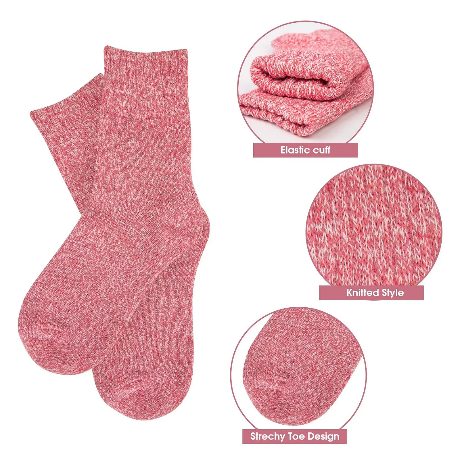 Термошкарпетки Жіночі Теплі Вовняні Шкарпетки Розмір 36-41, фото №2