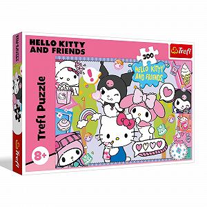 Пазл Trefl Hello Kitty Crazy Trio 300 элементов - Фото 1