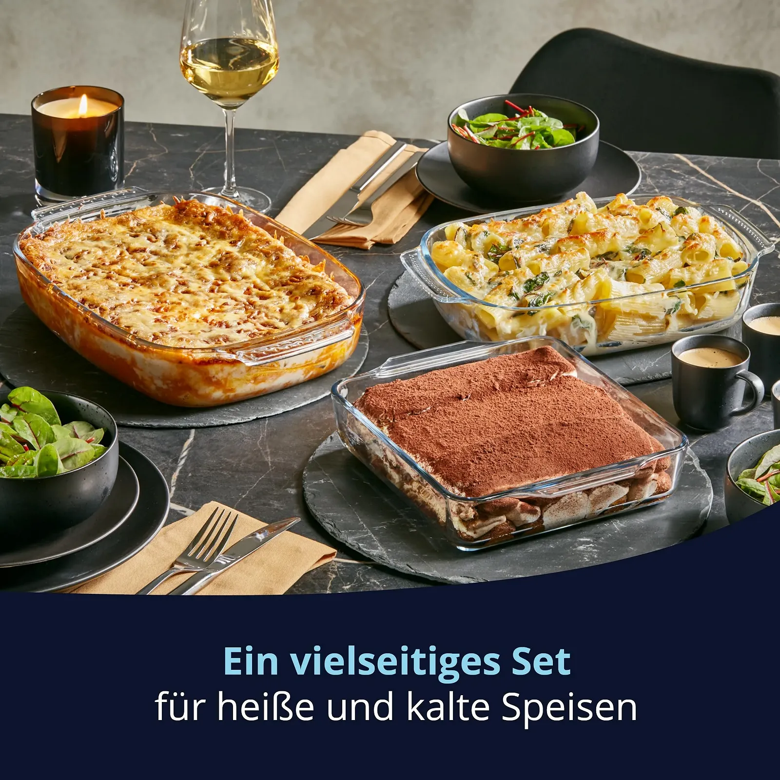 Форма для запікання KHG 1.5 L квадратна скляна з кришкою 24 x 20 x 5 см, фото №7