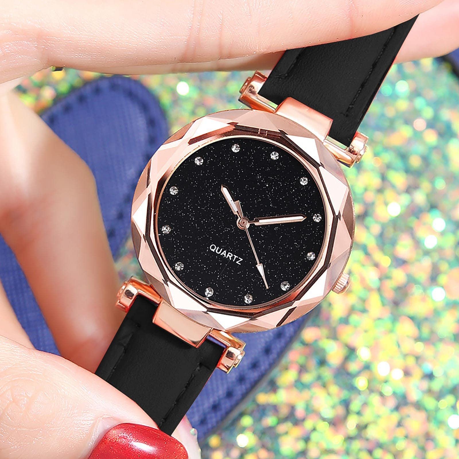 Женские часы Dashed Small Женские часы Belt Scale Dot с римскими цифрами, фото №3