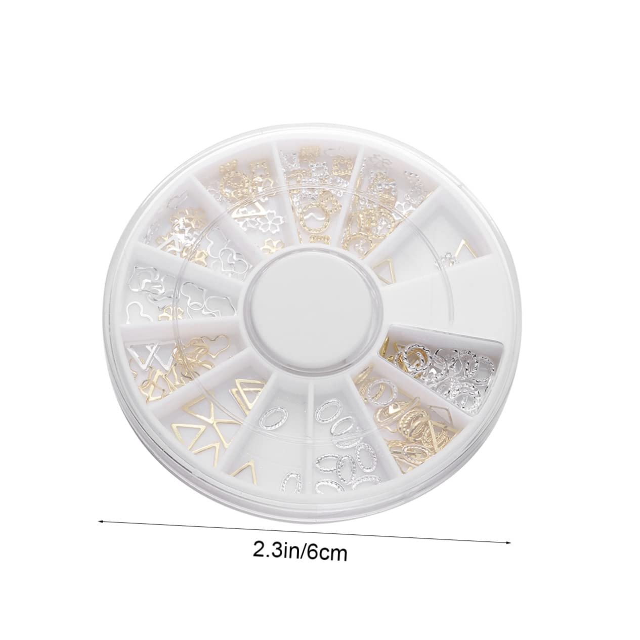 Прикраса для нігтів Метал Діаманти., фото №6