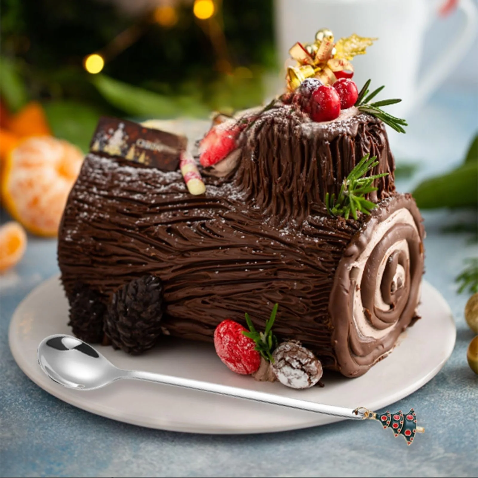 Ложка Різдвяна, Набір з 6 ложок з нержавіючої сталі, фото №4