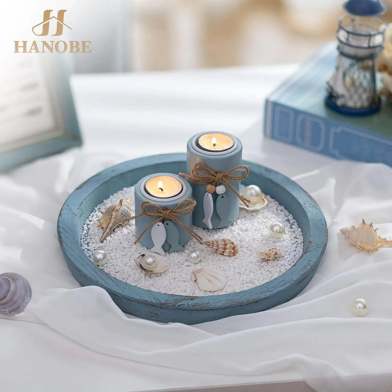 Декоративный поднос Hanobe Деревянный круглый, фото №3 Декоративный поднос Hanobe Деревянный круглый, фото №3