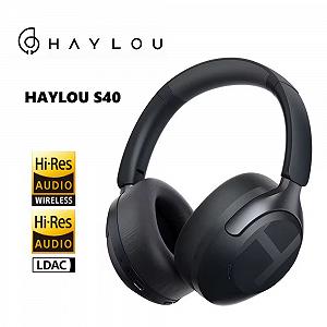 Навушники HAYLOU S40 Hi-Res LDAC ANC Multipoint BT6.0 90 год Black - Фото 1
