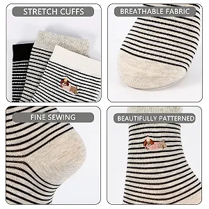 Шкарпетки Anicy, 3 пари, для дівчат, розмір 35-38, смугасті synthetic.ua - Фото 1