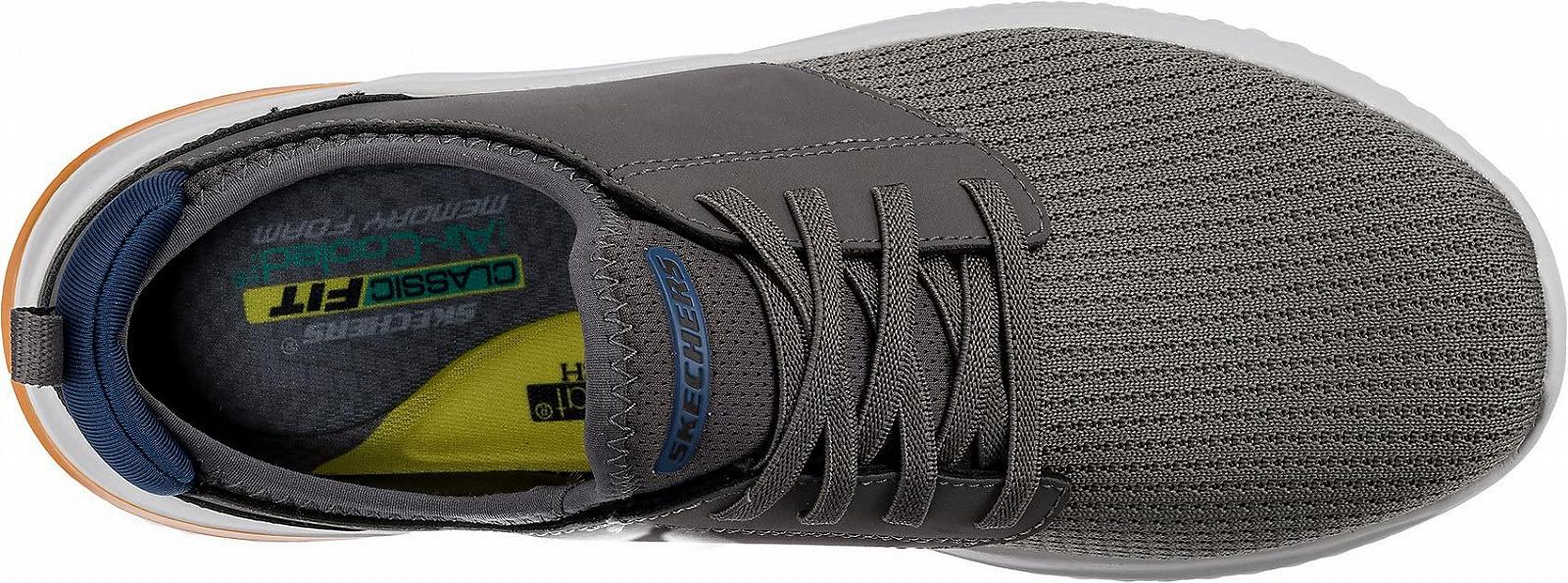Кроссовки Skechers Delson 3.0 Mooney, мужские, с круглым носком, на шнуровке, фото №5