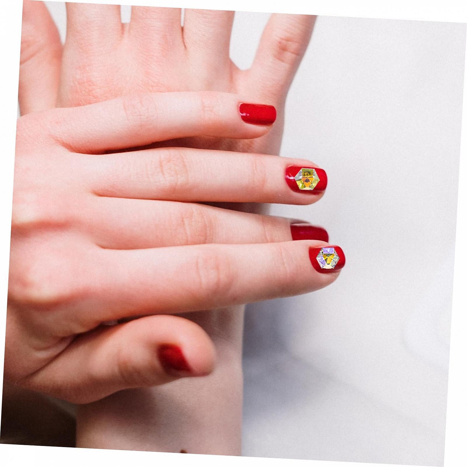 Шестигранные стразы для ногтей Healeved, 50 шт., фото №3