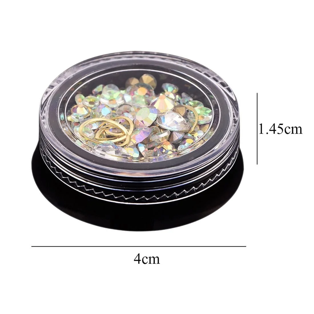 3D Украшения для ногтей FANGO, набор 2 шт., акриловые кончики, плоские бриллианты, для маникюра, DIY, украшение для ногтей (Большой красный; AB-образный бриллиант 1 шт.), фото №3