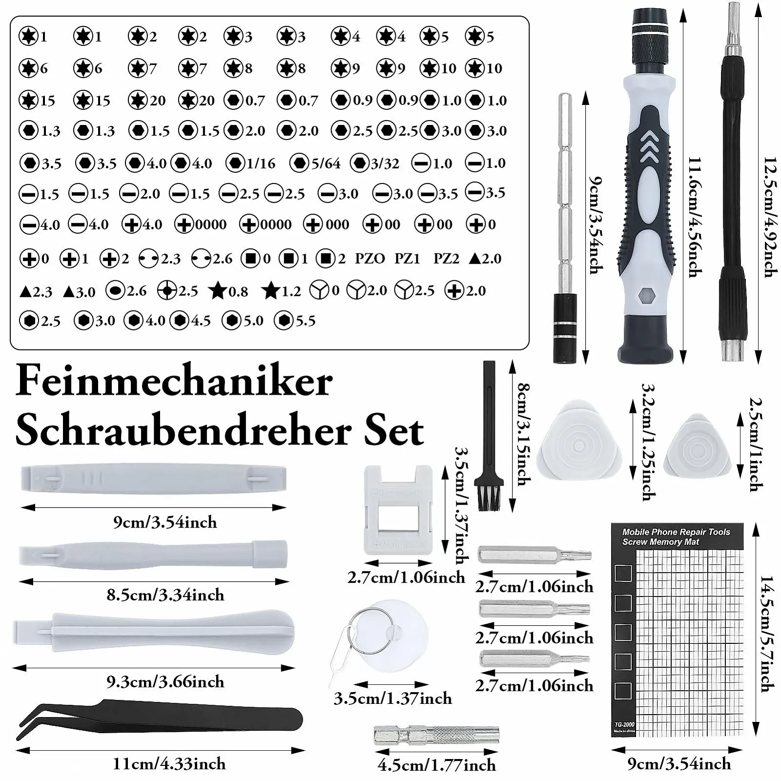 Набір прецизійних викруток 122 в 1 для електроніки, фото №2