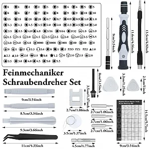 Набір прецизійних викруток 122 в 1 для електроніки synthetic.ua - Фото 1