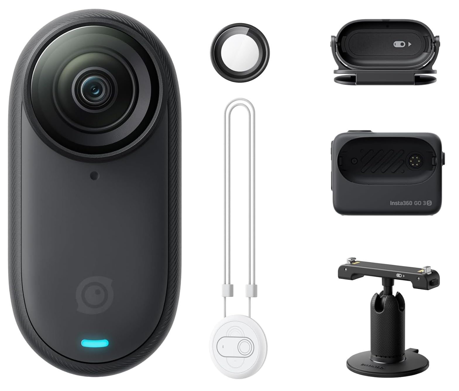 Екшн-камера Insta360 GO 3S Стандартне видання Midnight Black 128GB, фото №1