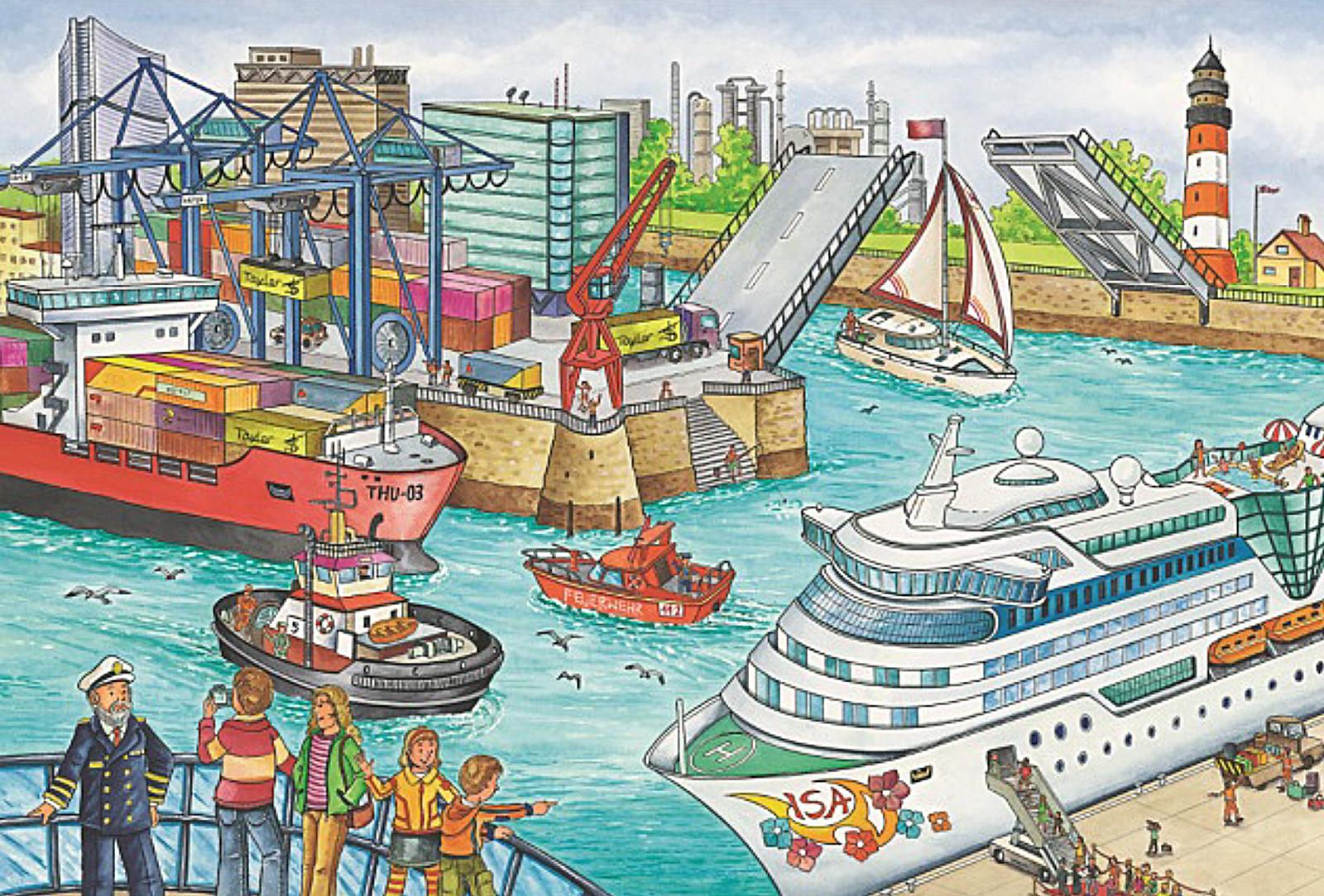 Пазл Schmidt Spiele Transport 56508 2x26 и 2x48 деталей в металлическом кейсе разноцветный, фото №7