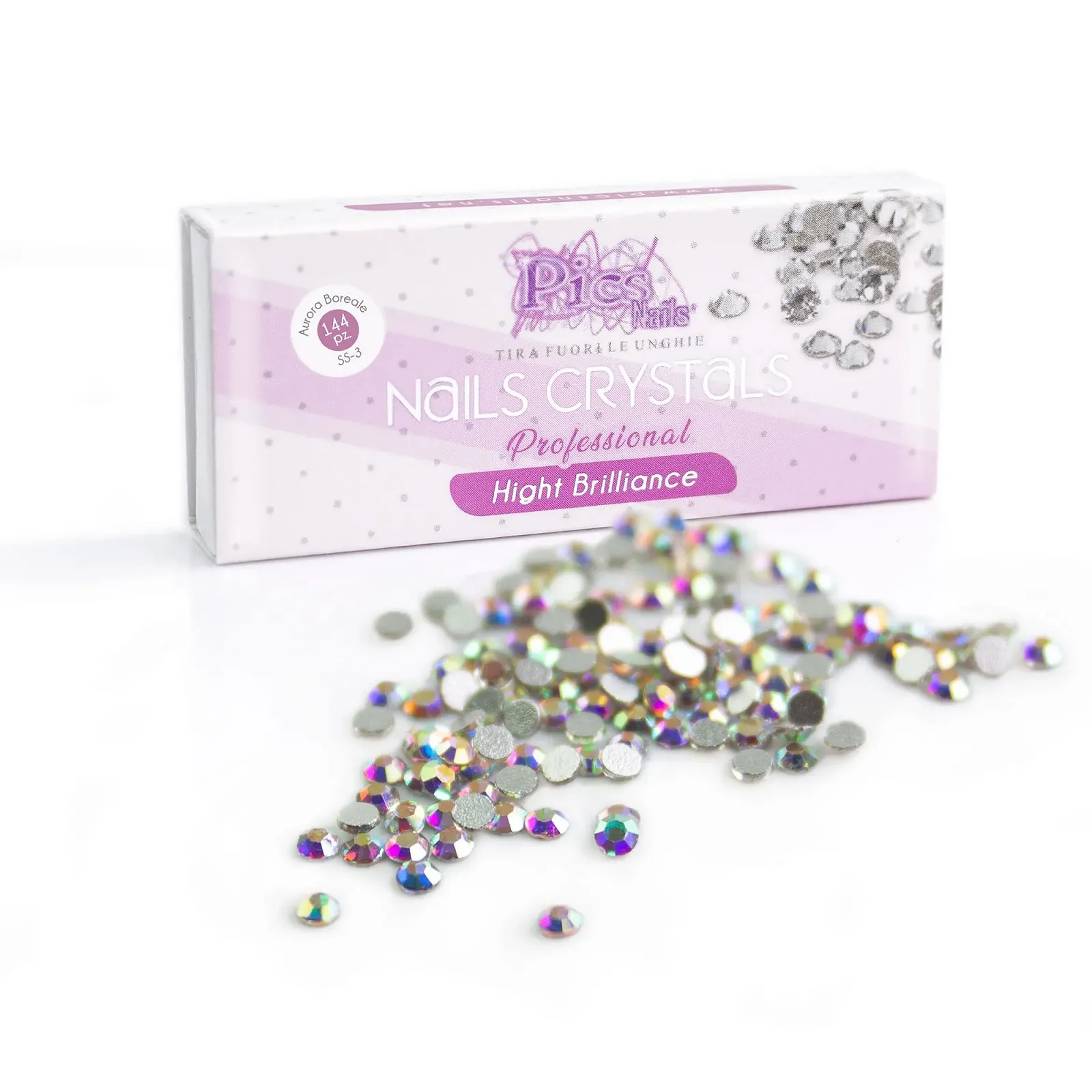 Стрази SS-3 (1.3мм) Aurora Boreal, фото №1