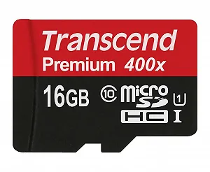 Карта памяти Transcend Premium 16GB microSDHC Class 10 UHS-I - Фото 1