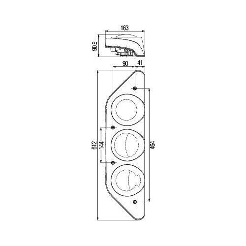 Задний фонарь HELLA 2VP 343 520-061 для HYMER правый, фото №3