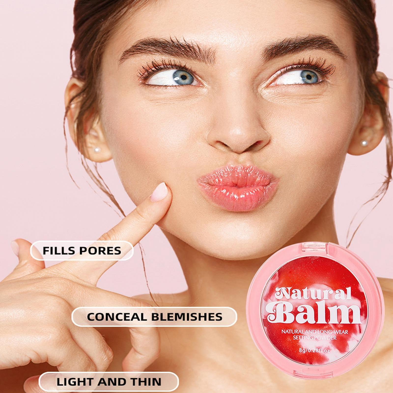 Водостійка пудра для обличчя Легка безпоровая матова олива контрольна пудра-розсипка для макіяжу, фото №3