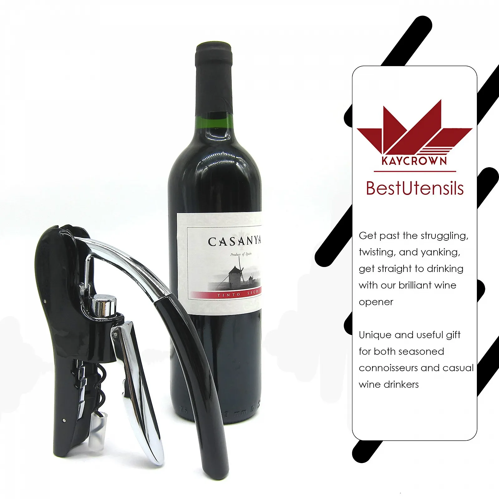 Штопор рычажный Best Utensils Professional Zinc Alloy Power Octopus Black, фото №2 Штопор рычажный Best Utensils Professional Zinc Alloy Power Octopus Black, фото №2