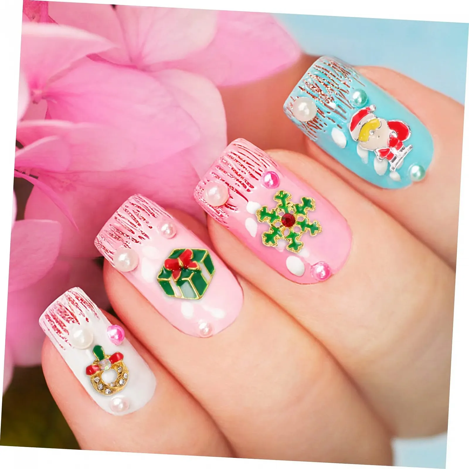 Украшение для ногтей Тип Рождественский Стразы для маникюра для праздничного дизайна, фото №5