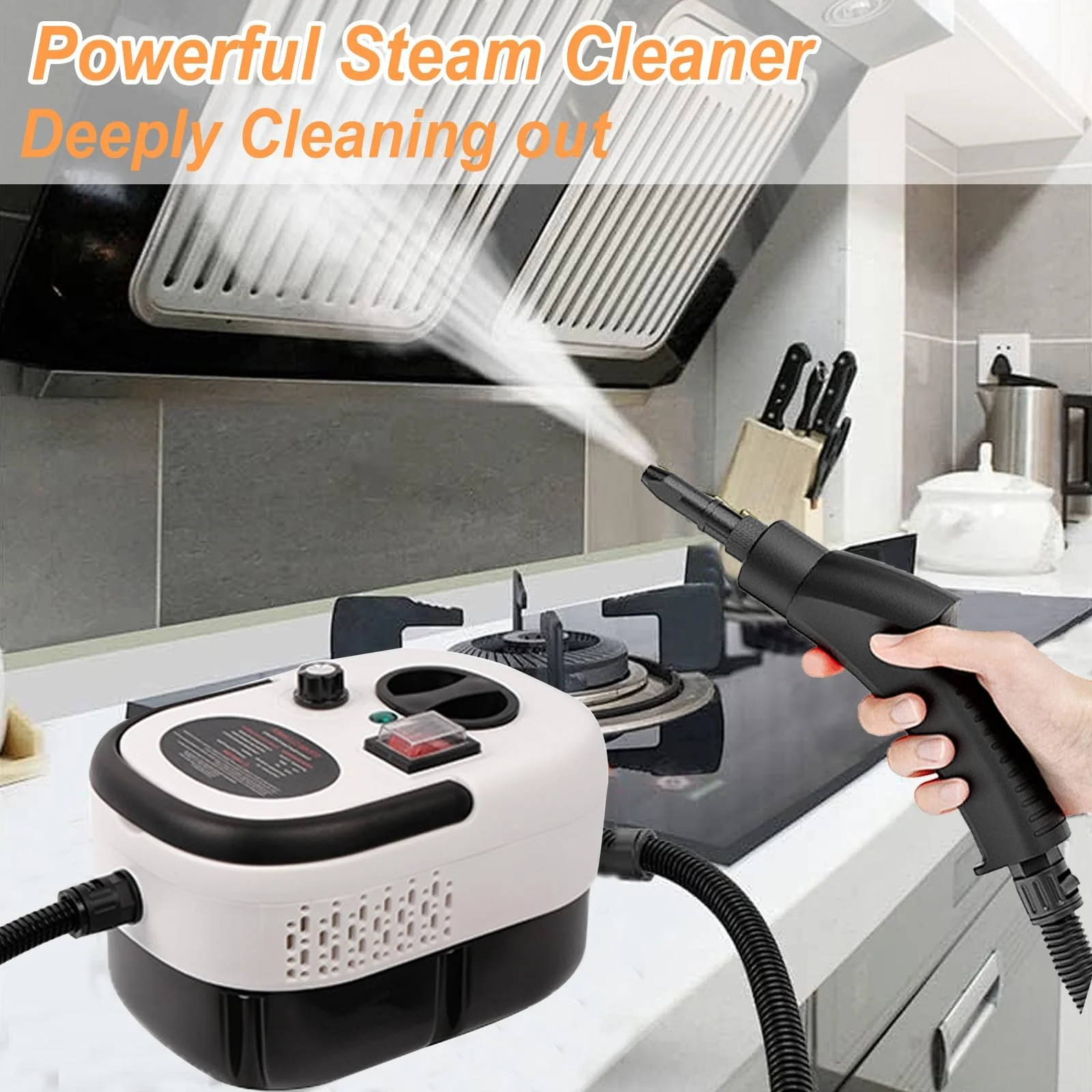 Пароочиститель ручной 2500 W 1.2 л 6 уровней 3 бар портативный, фото №4 Пароочиститель ручной 2500 W 1.2 л 6 уровней 3 бар портативный, фото №4