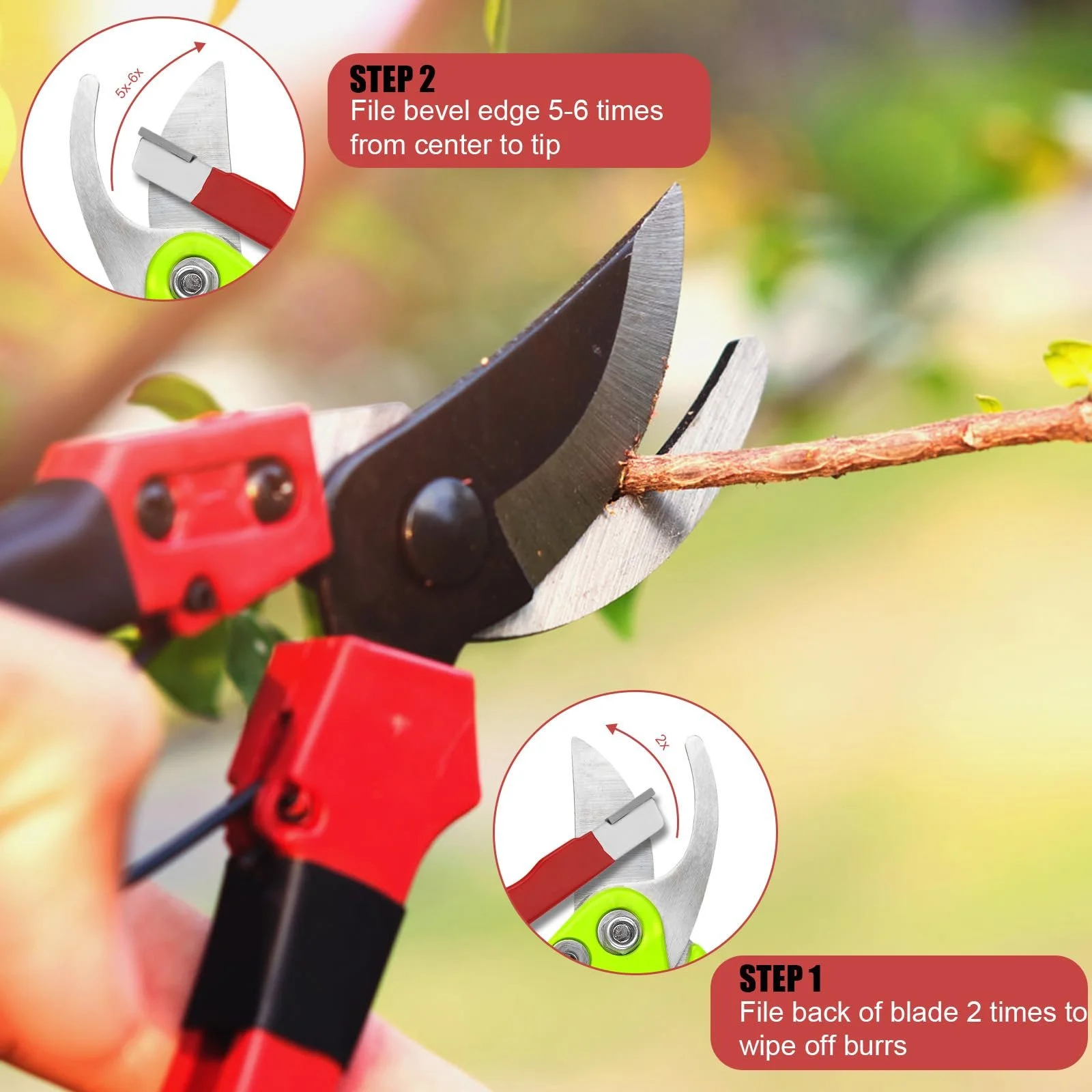 Точило для ножей карманное 2 шт. для садовых инструментов вольфрамовая сталь, фото №4