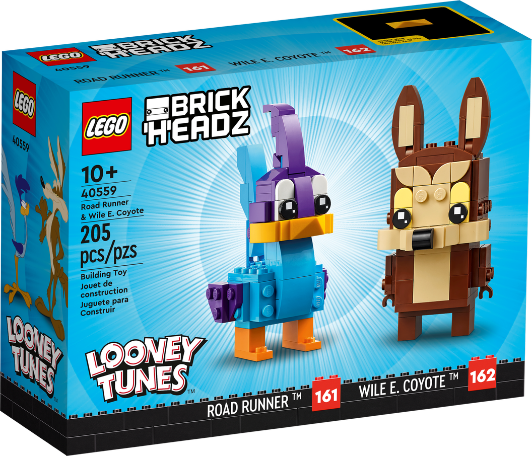 Детские конструкторы LEGO BrickHeadz Лего Дорожный бегун и Хитрый койот 40559, фото №1