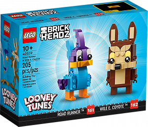 Детские конструкторы LEGO BrickHeadz Лего Дорожный бегун и Хитрый койот 40559 - Фото 1