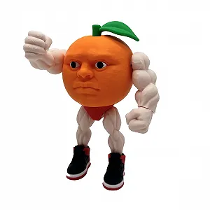 Рухома фігурка Brainrot Italian Memes Udin Din Dun Orange Mazada 15 см Помаранчева - Фото 1