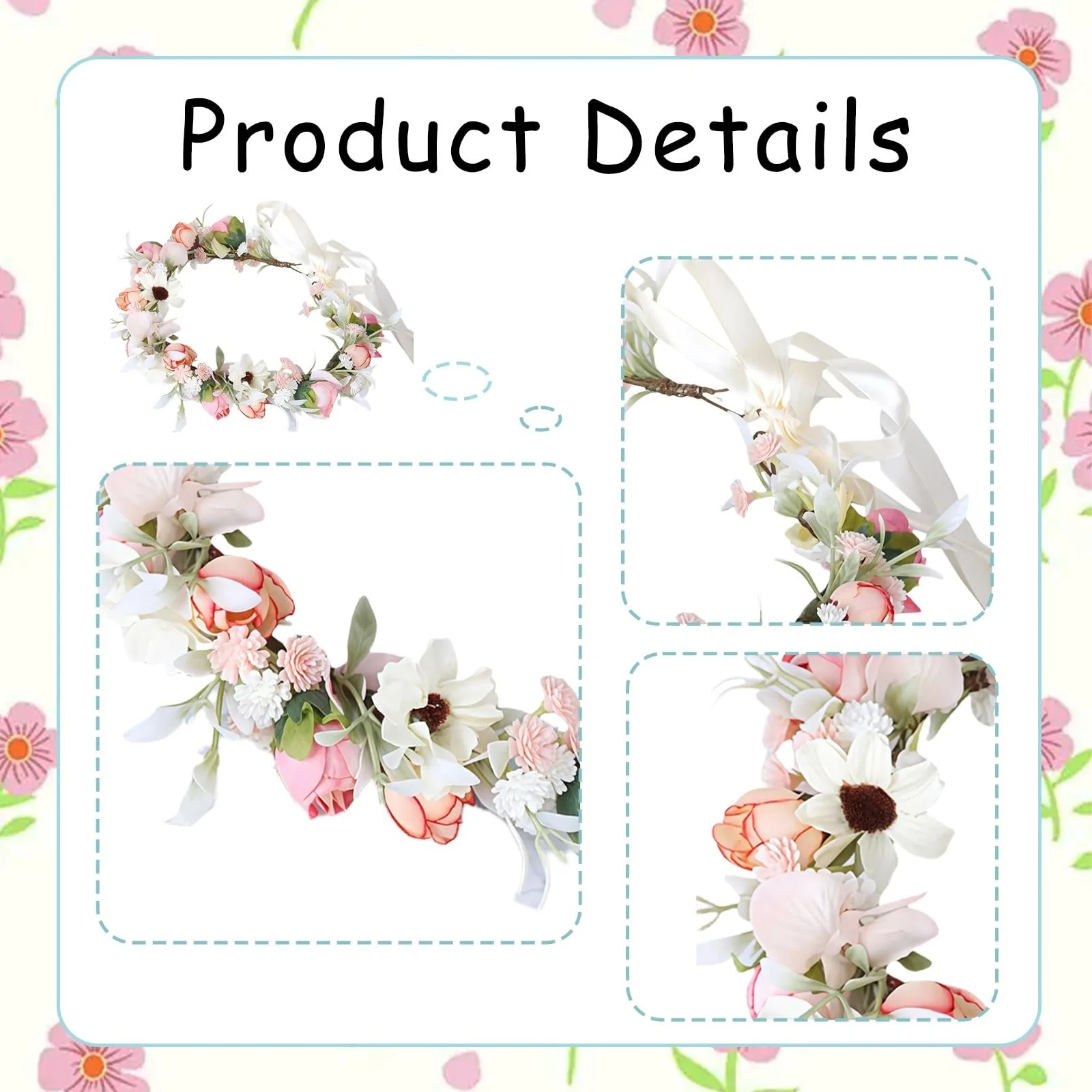 Венок для волос Цветочный, фото №3