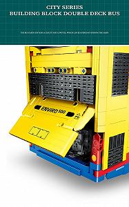 Игрушечный набор Happy Build YC-QC015 Two Decker Bus Remote Control Clamping Blocks 4255+ частей synthetic.ua - Фото 1