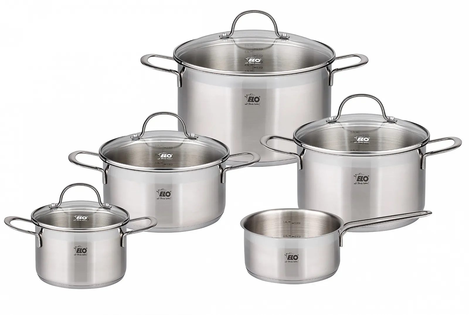 Набор кастрюль Elo Top Collection 42515 5 предметов нержавеющая сталь 18/10, фото №1 Набор кастрюль Elo Top Collection 42515 5 предметов нержавеющая сталь 18/10, фото №1