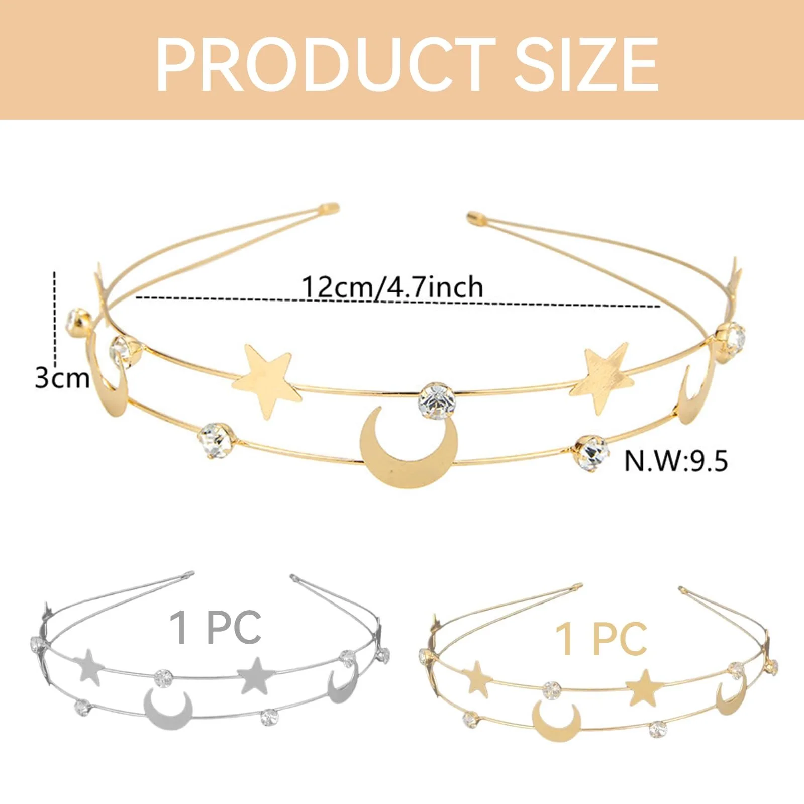 Набор из 2 обручей на голову, фото №2 Набор из 2 обручей на голову, фото №2