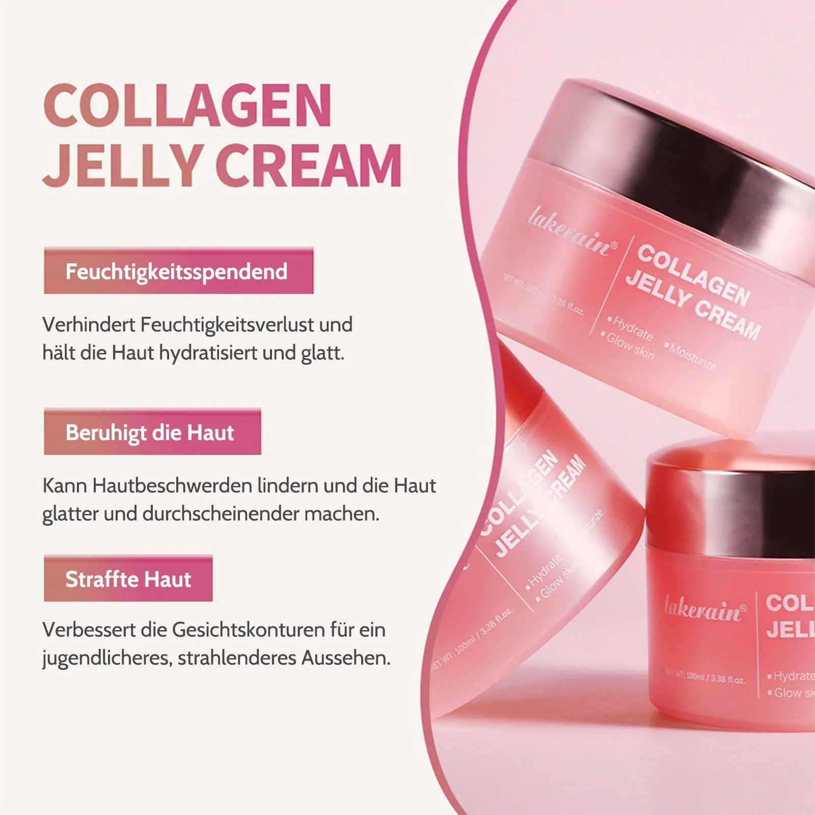 Набір для догляду за шкірою Нічна маска з колагеном, маска з колагеном, маска-плівка, для обличчя, колагеновий желе-крем, фото №4 Набір для догляду за шкірою Нічна маска з колагеном, маска з колагеном, маска-плівка, для обличчя, колагеновий желе-крем, фото №4