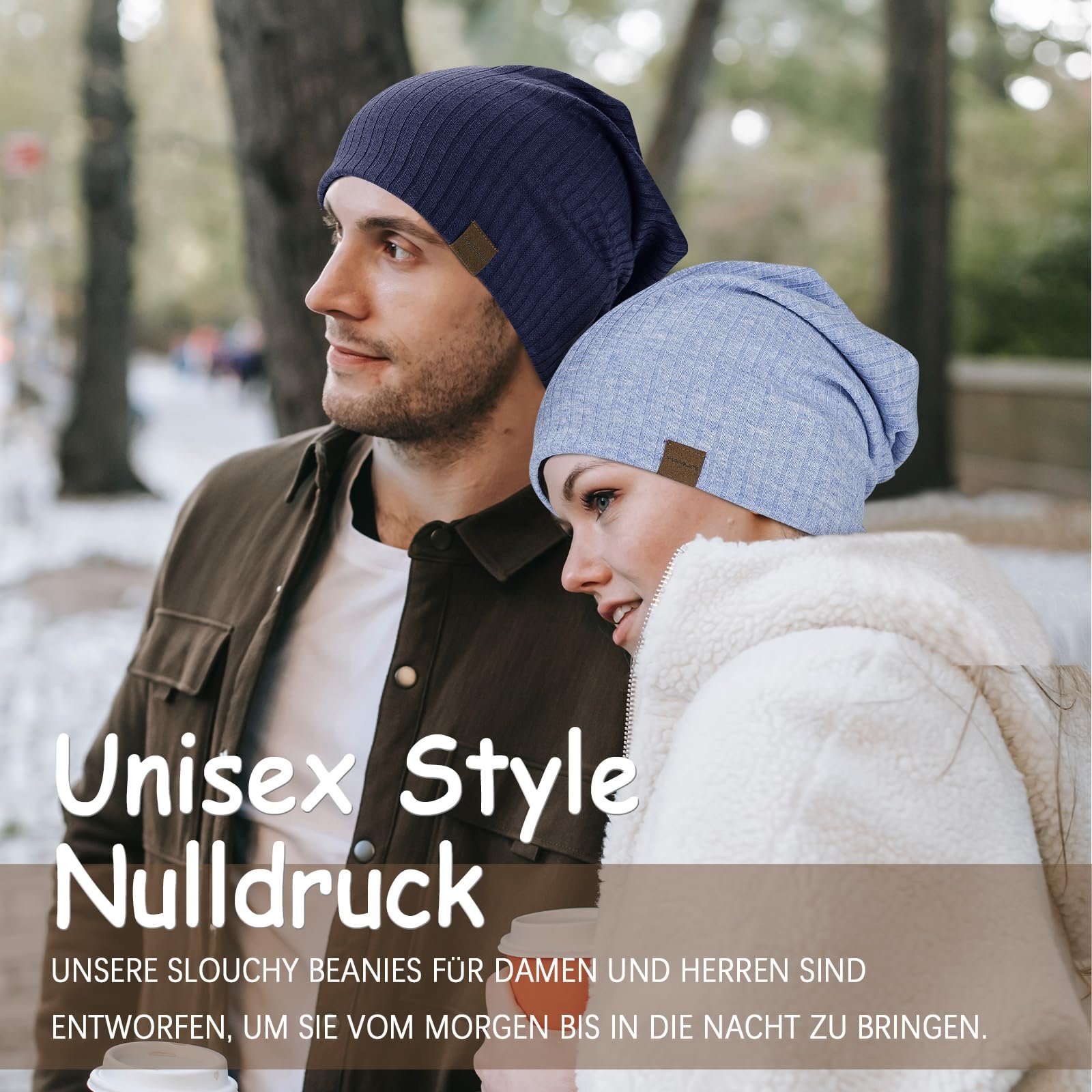 Шапка Slouchy HAMUNI Hip-Hop М'яка Легка Дихаюча, фото №5