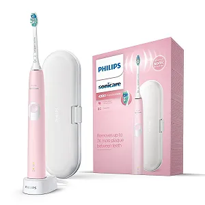 Електрична зубна щітка Philips Sonicare ProtectiveClean 4300 EU Plug Пастельно-рожева - Фото 1