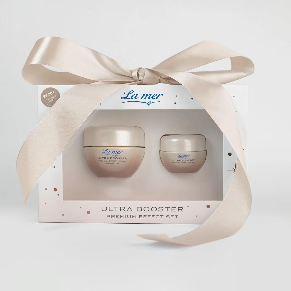 Набір денний та нічний крем La mer Ultra Booster Premium Effect Set 50 мл та 15 мл, фото №5