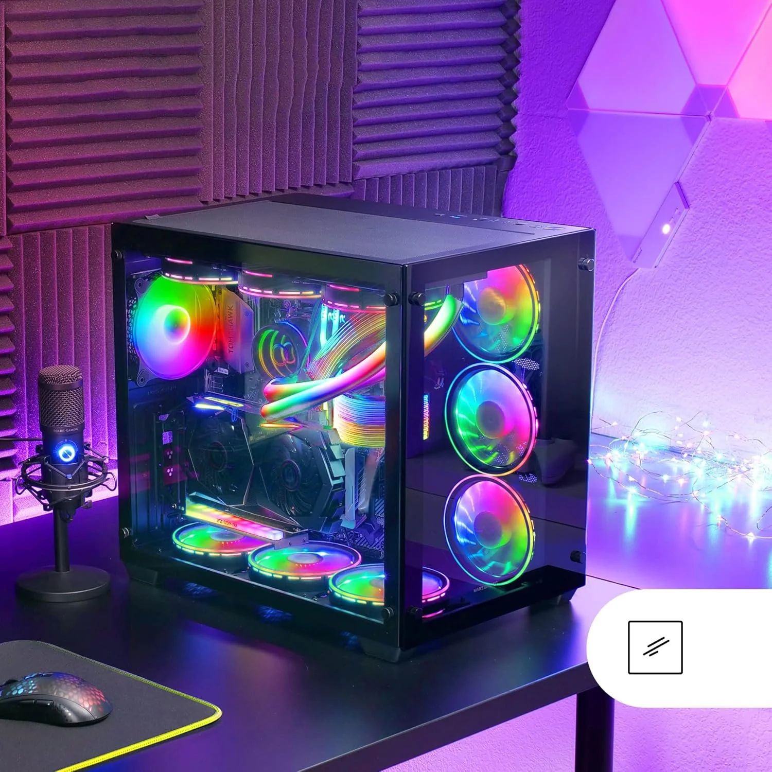 Корпус для ПК Mars Gaming MCV3 / без БЖ / Чорний, фото №2