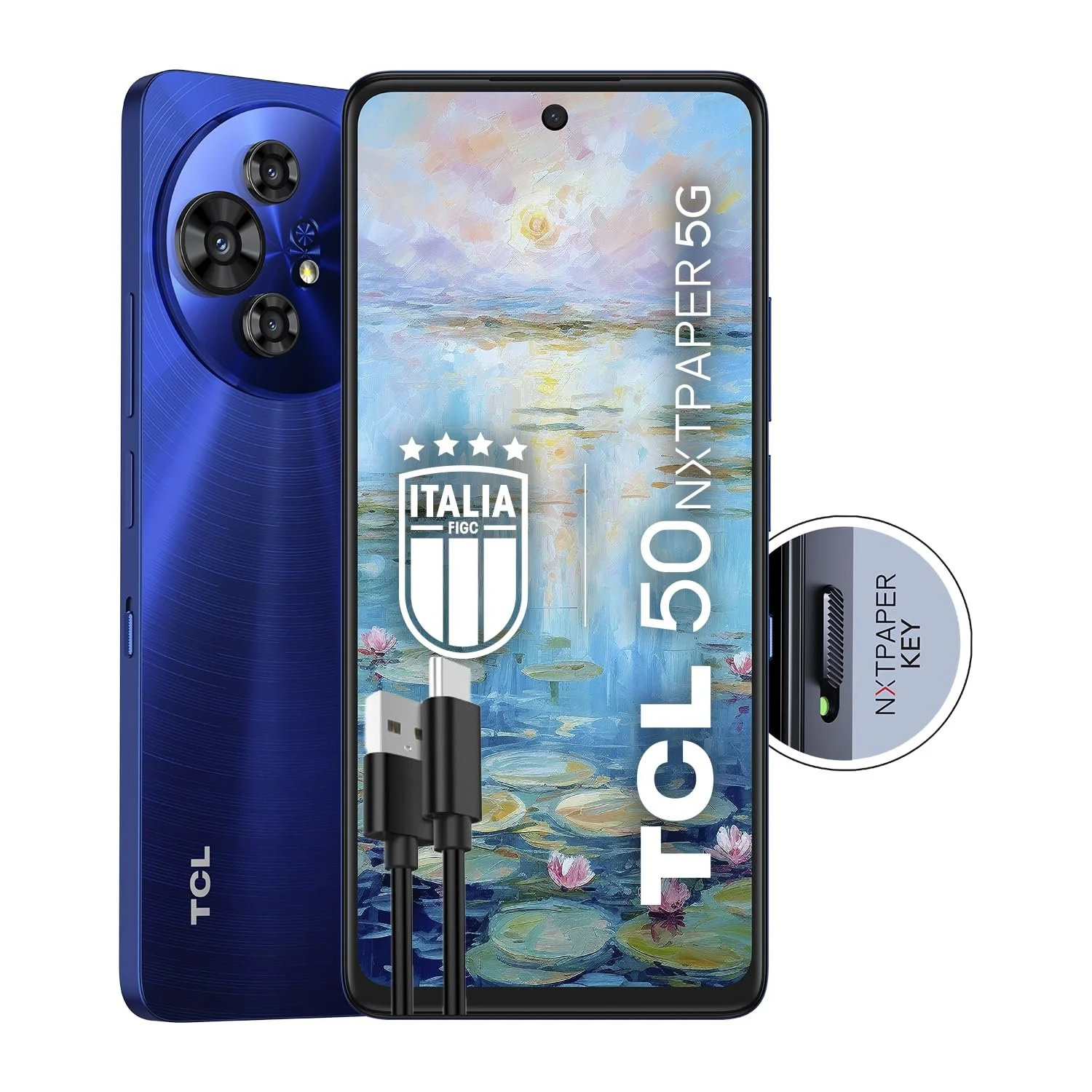 Смартфон TCL 50 NXTPAPER 5G 6.8 120 Гц 256 ГБ 16 ГБ RAM (8 ГБ + 8 ГБ Virtual RAM) Triple Camera 108 Mpx Android 14 5010 мАг Blue + кабель USB Type-C, фото №1 Смартфон TCL 50 NXTPAPER 5G 6.8 120 Гц 256 ГБ 16 ГБ RAM (8 ГБ + 8 ГБ Virtual RAM) Triple Camera 108 Mpx Android 14 5010 мАг Blue + кабель USB Type-C, фото №1